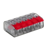 Клемма СМК 5-проводная зажимная с рычагом 0,2-4,0мм2 50шт/уп EKF PROxima