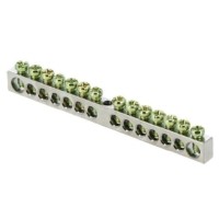 Шина PEN “ноль-земля” (6×9мм) 14 отв, цинк крепеж по центру EKF PROxima