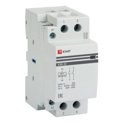 Контактор модульный КМ 32А 2NО (2 мод,) EKF PROxima