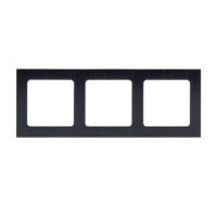 Стокгольм Рамка 3-местная металлическая черная EKF PROxima