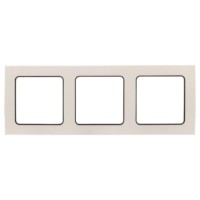 Стокгольм Рамка 3-местная белая с линией цвета черный EKF PROxima