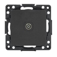 Стокгольм Механизм Розетки ТВ 1-м 75Ом 5-862МГц черной EKF PROxima