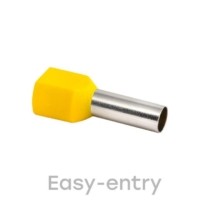 Наконечник кабельный НШви двойной 6,0-14 50шт/уп EKF PROxima