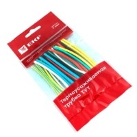 Термоусаживаемая трубка ТУТ нг 4/2 набор:7 цветов по 3шт, 100мм, EKF PROxima