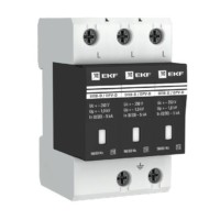 Ограничитель импульсных напряжений ОПВ-D/3P In 5кА 275В с сигн, EKF PROxima