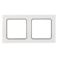 Стокгольм Рамка 2-местная белая с линией цвета черный EKF PROxima
