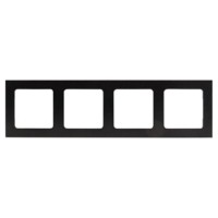 Стокгольм Рамка 4-местная металлическая черная EKF PROxima