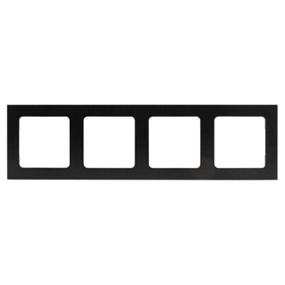 Стокгольм Рамка 4-местная металлическая черная EKF PROxima