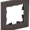Рамка 1-м BRITE РУ-1-2-БрТБ стекло темн. бронза IEK BR-M12-G-K45