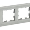 Рамка 4-м BRITE РУ-4-2-БрД стекло дым. IEK BR-M42-G-K30