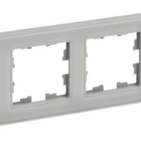 Рамка 4-м BRITE РУ-4-2-БрД стекло дым. IEK BR-M42-G-K30