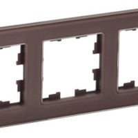 Рамка 3-м BRITE РУ-3-2-БрТБ стекло темн. бронза IEK BR-M32-G-K45