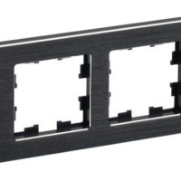 Рамка 4-м BRITE РУ-4-1-БрЧ металл черн. IEK BR-M42-M-K02