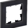 Рамка 1-м BRITE РУ-1-2-БрЧ стекло черн. IEK BR-M12-G-K02
