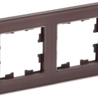 Рамка 2-м BRITE РУ-2-2-БрТБ стекло темн. бронза IEK BR-M22-G-K45
