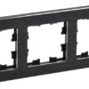 Рамка 3-м BRITE РУ-3-1-БрЧ металл черн. IEK BR-M32-M-K02
