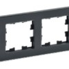 Рамка 4-м BRITE РУ-4-2-БрЧ стекло черн. IEK BR-M42-G-K02