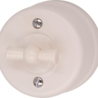 Выключатель 2-кл. пластик песочн. зол. Bironi B1-202-24