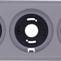 Рамка 3-х постовая пластик титан Bironi BF1-630-26