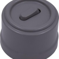 Выключатель 1-кл. (клавишный) пластик титан Bironi B1-220-26