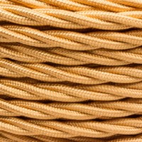 Провод ретро 3х2.5 глянец зол. (уп.50м) Bironi B1-435-079-50