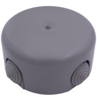 Коробка распределительная 78мм (4 кабельных ввода в комплекте) пластик титан Bironi B1-521-26-K