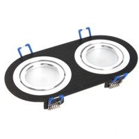 Светильник потолочный встраиваемый DL2812 MR16 50Вт G5.3 прямоугольник черный