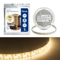 Лента светодиодная Feron LS615 240SMD(2835)/м 19.2Вт/м 5м IP65 12V 3000К