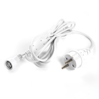 Шнур сетевой для гирлянд 3м 2×0 5мм2 IP44 белый DM403