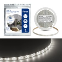 Лента светодиодная Feron LS604 60SMD(2835)/м 4.8Вт/м 5м IP65 12V 4000К
