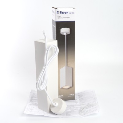 Светильник потолочный Feron ML1748 Barrel QUAD levitation на подвесе 1 7 м MR16 35Вт 230В белый 60x145 — изображение 7