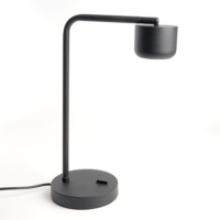 Светильник под лампу настольный Feron DE365 ECHO 12Вт 230В GX53 черный с антибликовой сеточкой