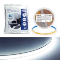 Лента светодиодная Feron LS530 480SMD(2110)/м 12Вт/м 24V 5000*10*1.8мм 5000К