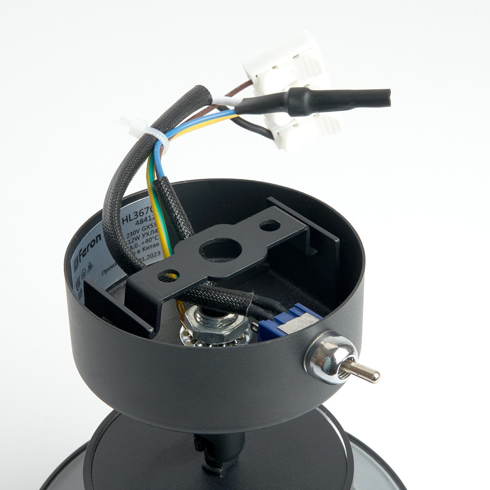 Светильник HL3670 AURA 12Вт 230В GX53 чёрный — изображение 8