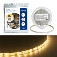 Лента светодиодная Feron LS604 60SMD(2835)/м 4.8Вт/м 5м IP65 12V 3000К