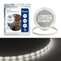 Лента светодиодная Feron LS603 60SMD(2835)/м 4.8Вт/м 5м IP20 12V 4000К