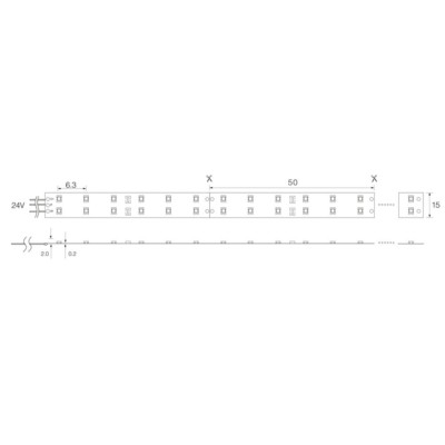 Лента светодиодная Feron LS615 240SMD(2835)/м 19.2Вт/м 5м IP65 12V 6500К — изображение 3