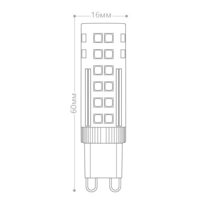 Лампа СДЛ Feron LB-433 G9 7W 2700K — изображение 2