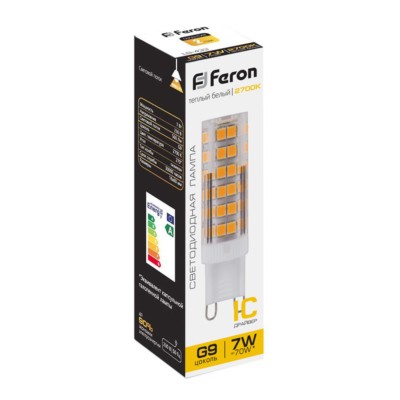 Лампа СДЛ Feron LB-433 G9 7W 2700K — изображение 4