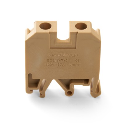 Зажим наборный изолированный (винтовой) ЗНИ 10,0 (JXB10) желтый,зеленый Stekker