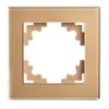 Рамка 1-местная Stekker GFR00-7001-08 Катрин золото