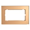 Рамка 2-местная (без перемычки) Stekker GFR00-7012-08 Катрин золото