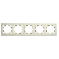 Рамка горизонтальная 5-местная Stekker GFR00-7005-07 Катрин дымчатый