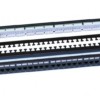 Патч-панель 19дюйм 1U RJ45 кат.6 24 порта Dual IDC ROHS PP3-19-24-8P8C-C6-110D черн. Hyperline 246107