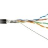Кабель витая пара F/UTP кат.5E 4х2х24AWG solid PE Outdoor FUTP4-C5E-S24-OUT-PE-BK-500 черн. (м) Hyperline 49110