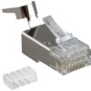 Разъем RJ45 8P8C кат.6 FTP PLUG-8P8C-UV-C6-TW-SH-10 экранир. универс. (уп.10шт) Hyperline 49340