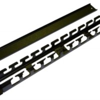 Организатор CM-1U-ML-COV кабельный с метал. кольцами и крышкой 19дюйм 1U Hyperline 16489