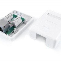 Розетка ПК 1-м ОП Dual IDC SB1-1-8P8C-C6-SH-WH RJ45 (8P8C) кат.6 экранир. Hyperline 430236