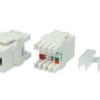 Вставка Keystone Jack RJ-45(8P8C) категория 5e тип 180град. KJ8-8P8C-C5e-180-WH бел. Hyperline 426192
