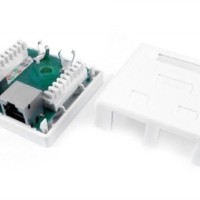 Розетка ПК 2-м ОП Dual IDC SB1-2-8P8C-C6-SH-WH RJ45 (8P8C) кат.6 экранир. Hyperline 430237